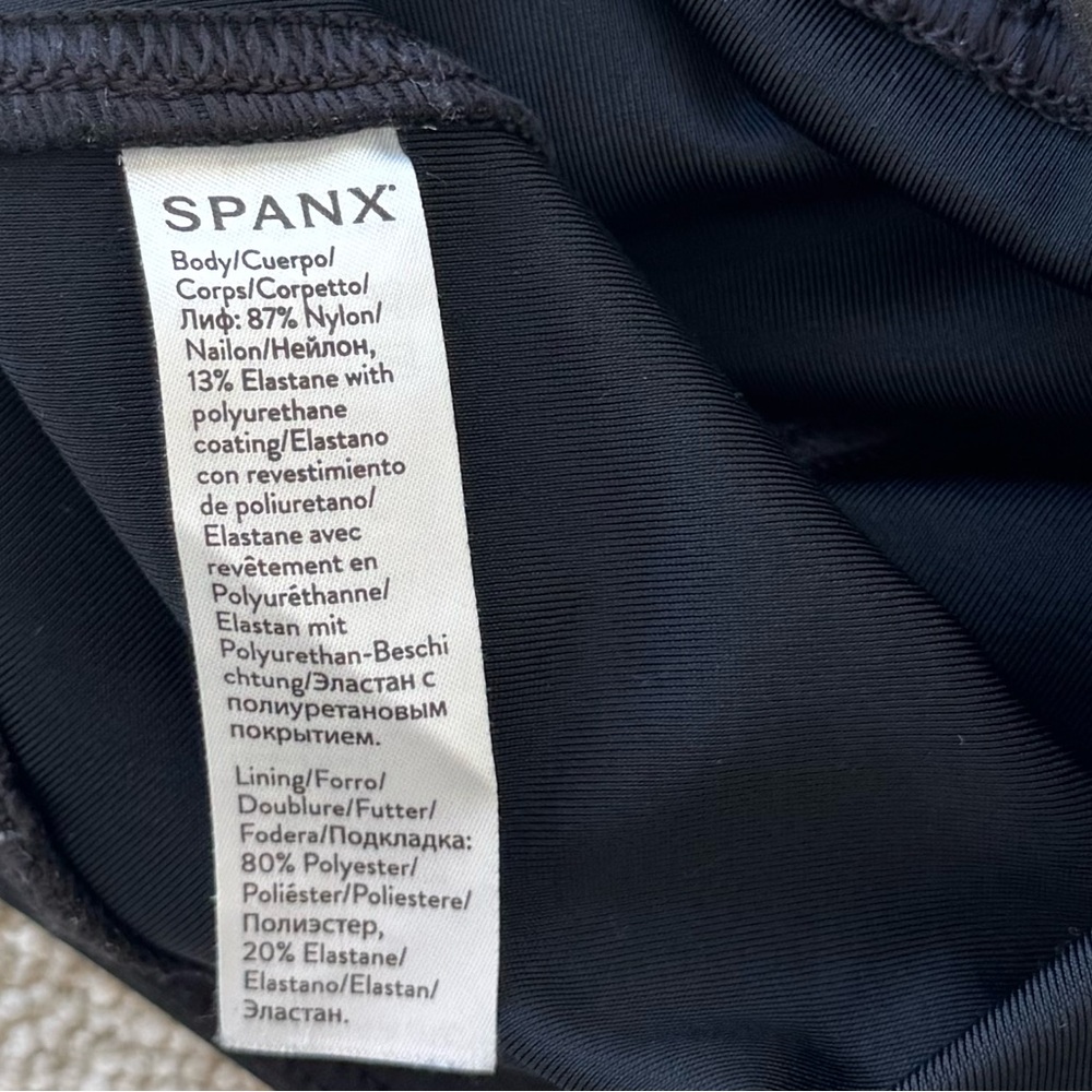 Spanx Faux Leather Leggings Black Size S Petite | Shaping High Waist - Picture 7 of 7